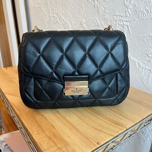 Kate Spade Black Quilted Shoulder Bag